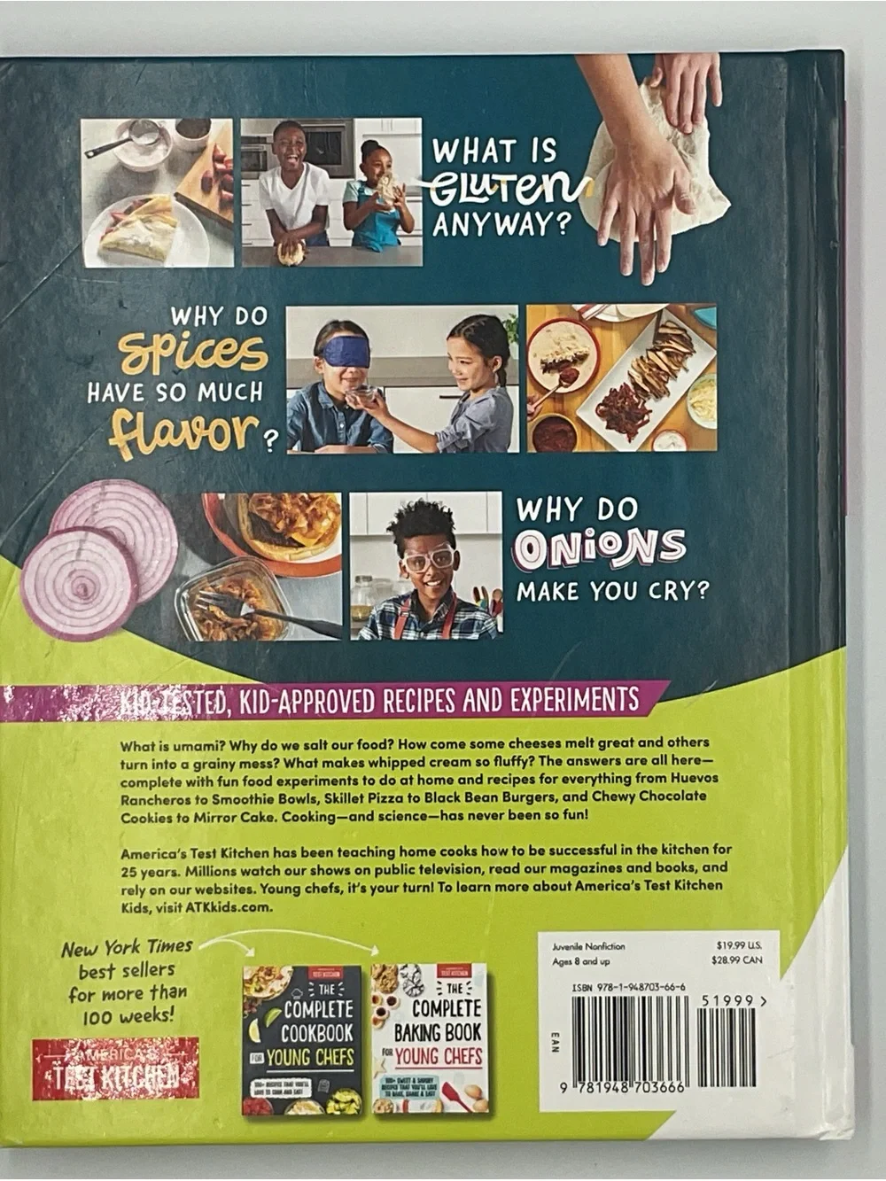 Kid Book lot x3 Edible Science Experiments Kate the Chemist Cookbook Scientists